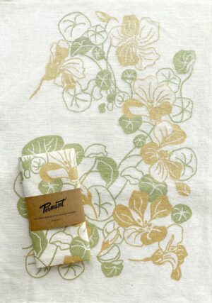 PERMASET® 100% Linen Tea Towels Screen Printed with PERMASET Inks